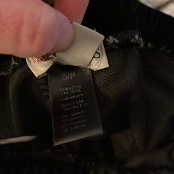 Guess Black Velvet Leggings High Waist Comfortable Slim Fit Small S/P - Picture 4 of 4